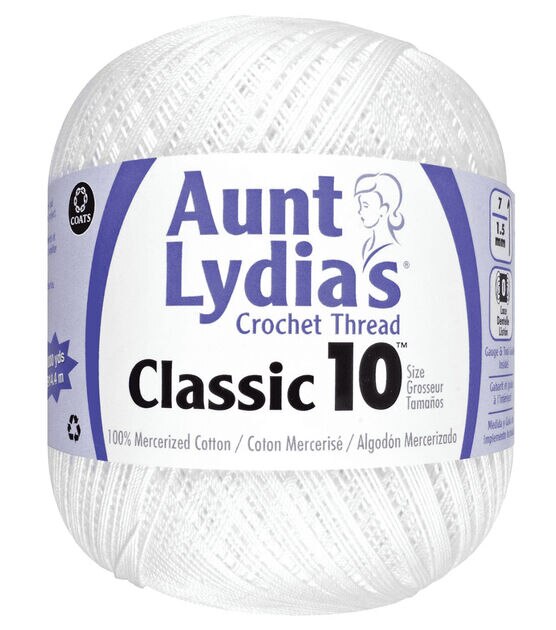 We review America's most popular crochet thread, Aunt Lydia's