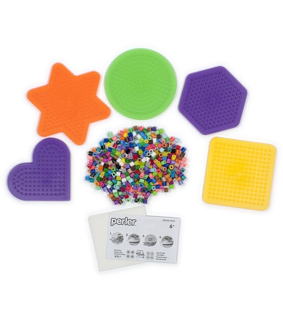 Perler Beads Assorted Fun Shapes Pegboards for Kids Crafts, 4 pcs - Toys 4 U