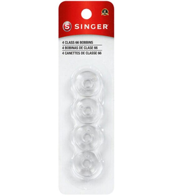 SINGER Class 66 Plastic Bobbins 4ct