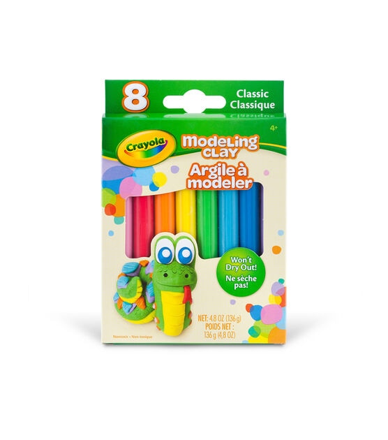 Crayola Modeling Clay, 2 Pounds, Bold Colors, Set of 8