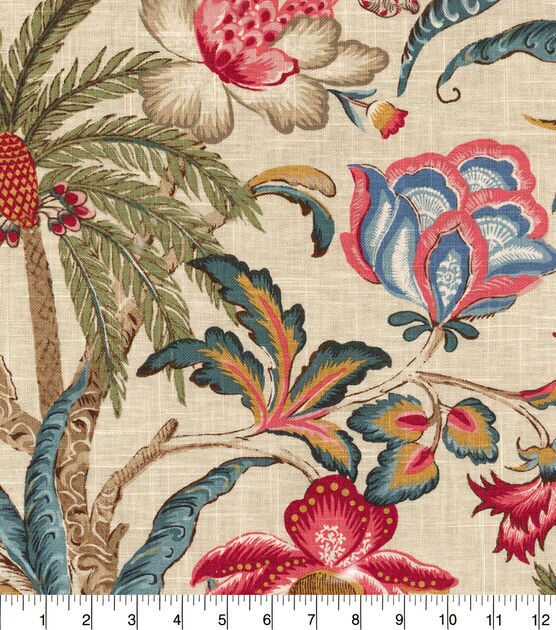 Waverly Upholstery Fabric Exotic Curiosity Jewel