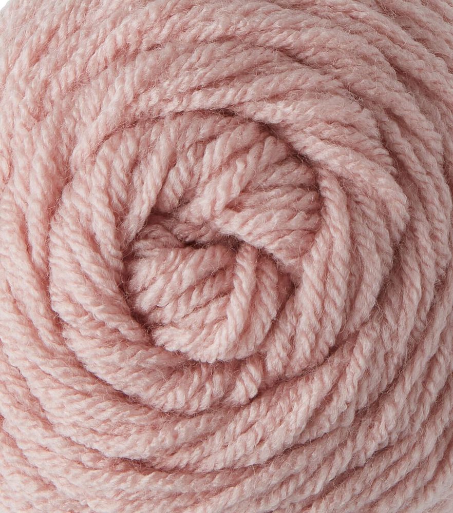 Solid Worsted Acrylic 380yd Value Yarn by Big Twist, Light Rose, swatch, image 7