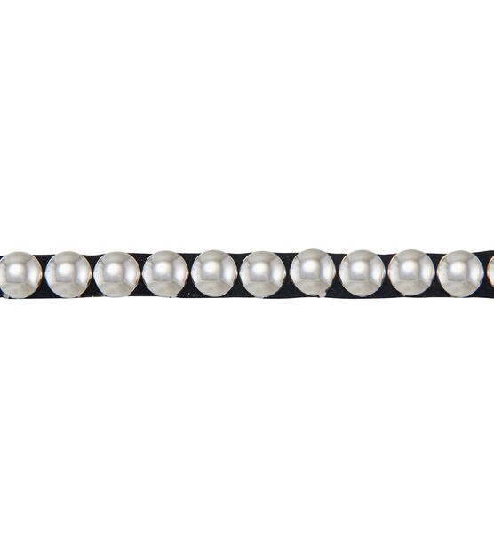 Yaya Han Iron on Fantasy Studded Trim 0.25'' Silver, , hi-res, image 2