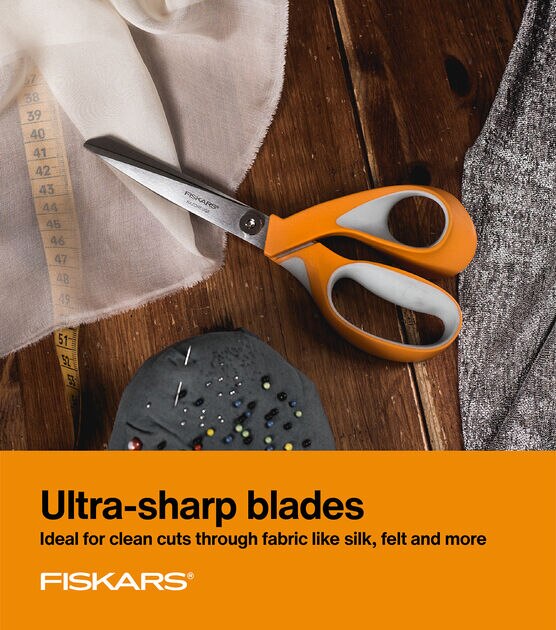 Fiskars 8" Razor Edge Scissors Softgrip, , hi-res, image 4