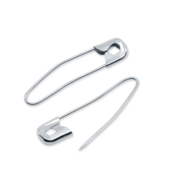 Curved Steel Safety Pins - #1 - 1 1/16 - 50/Box