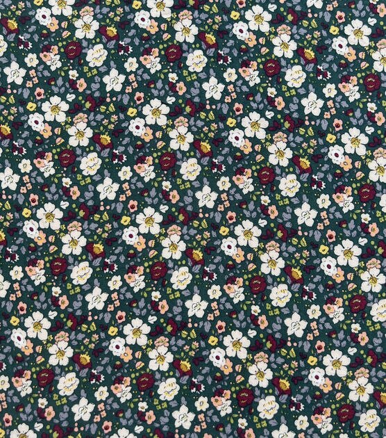 Multicolor Dark Ditsy Smocked Rayon Challis Fabric | JOANN