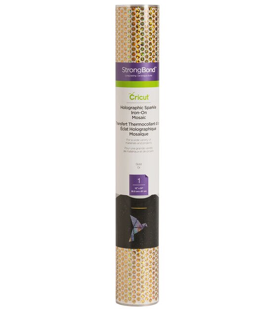 MOSAIC+ Gold Holographic Glitter — Craft Vinyl (1ft x 5ft) [MCF]