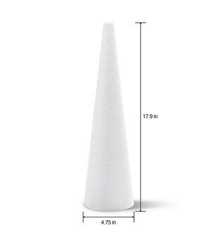 FloraCraft 6 Whtie CraftFoM Cone 2ct