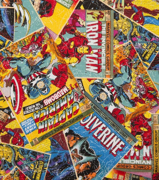 Marvel Comics Cotton Fabric  Retro Comic, , hi-res, image 3