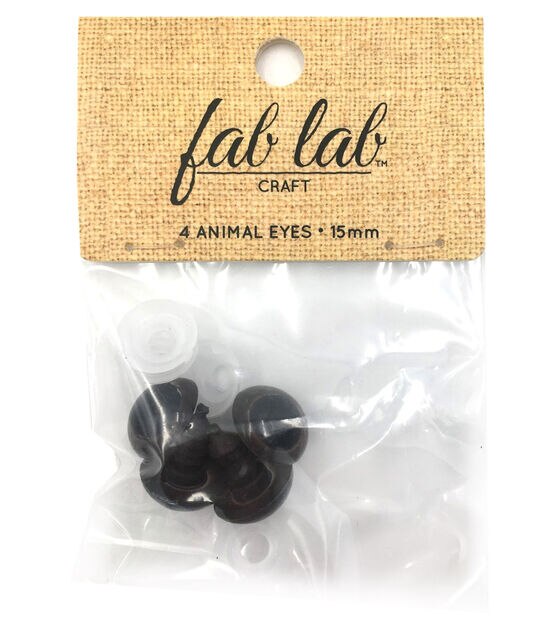  15mm Safety Eyes Plastic Eyes Plastic Craft Safety Eyes for Cat  Stuffed Doll Animal Amigurumi DIY Accessories - 20 Pairs (Golden)