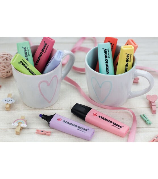 STABILO swing cool Pastel Highlighter - Wallet of 8 - Assorted Colours