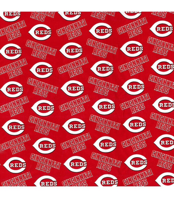 Fabric Traditions Cincinnati Reds Cotton Fabric Logo, , hi-res, image 2