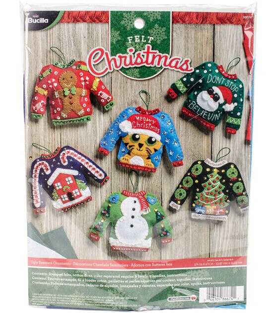 Bucilla Felt Christmas Ornaments