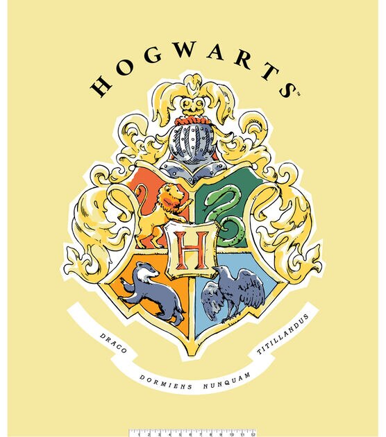 Harry Potter Flannel Watercolor Hogwarts Panel