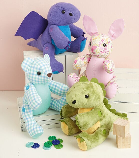 Simplicity S9441 Stuffed Animal Sewing Pattern, , hi-res, image 2