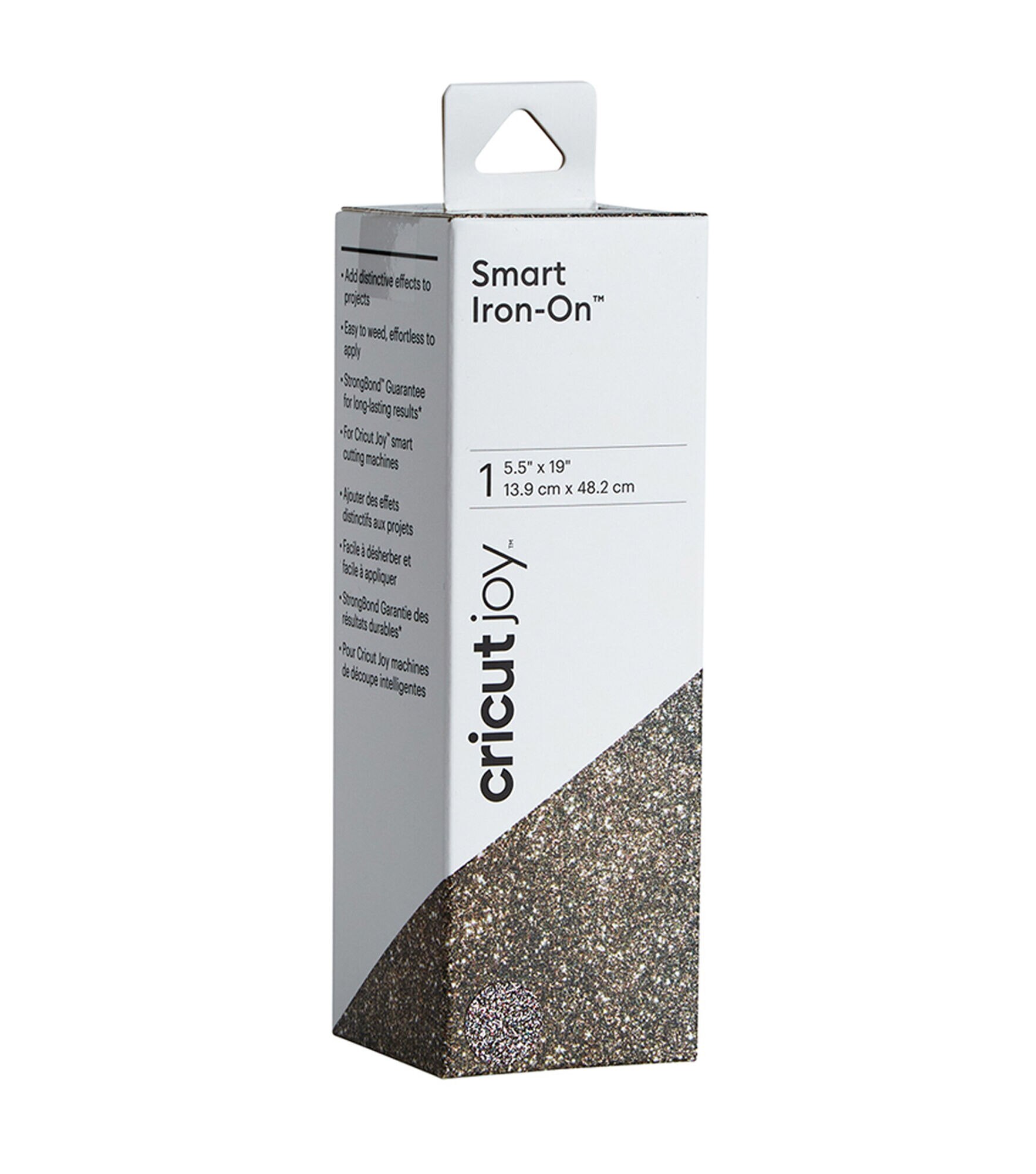 Cricut Joy 5.5" x 19" Glitter Smart Iron On Roll, Multi Glitter, hi-res