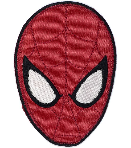 Spider-Man Logo Iron on/Sew on Patch - High Thread Rayon Embroidered Spiderman Clothes Applique, 3.5 - Pack of 4