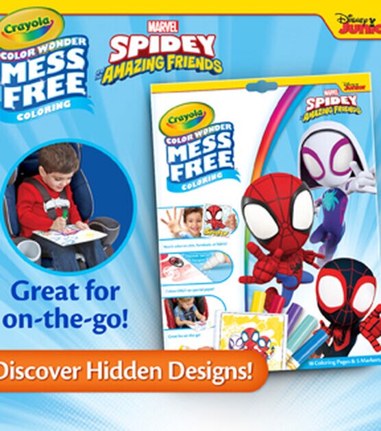 Spider-Man Coloring and Activity Book 400 Page Coloring and Activity Book  with 24 Count of Crayola Crayons and 1 Random Stamp. (Perfect Bundle for  The