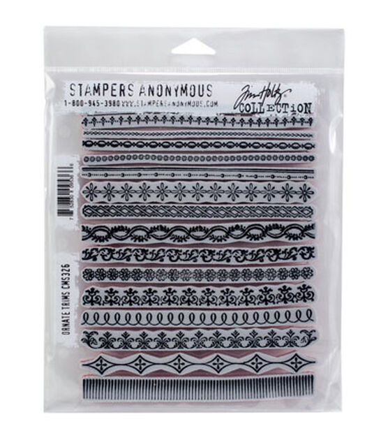 Stamper's Anonymous/Tim Holtz - Cling Mounted Rubber Stamp Set - Big Number  Blocks (set of 2 sheets)
