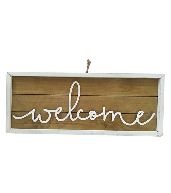 Simply Spring Wooden Sign Wall Decor Welcome | JOANN