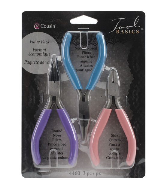 Basic 3-piece pliers set for jewelry making