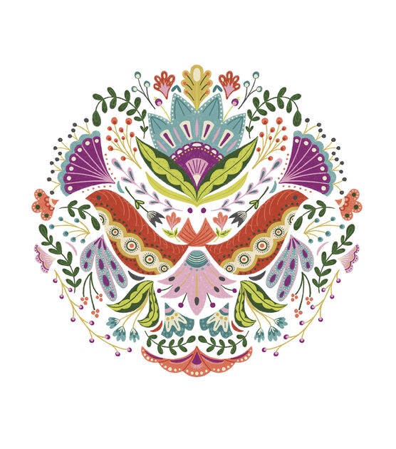 Cricut Iron On Designs Floral Mandala Large | JOANN