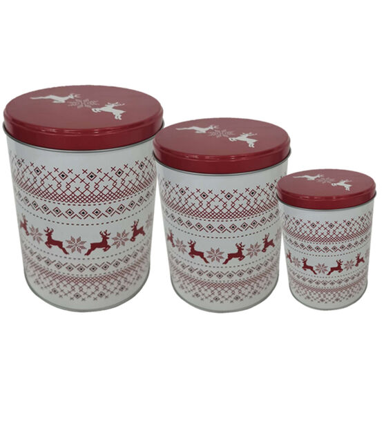 Christmas Round Storage Containers