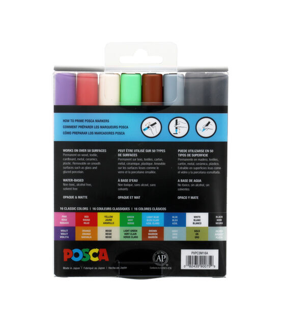 Hello Hobby 12 JUMBO MARKERS | CLASSIC COLORS | Non-Toxic Water-Based  Washable