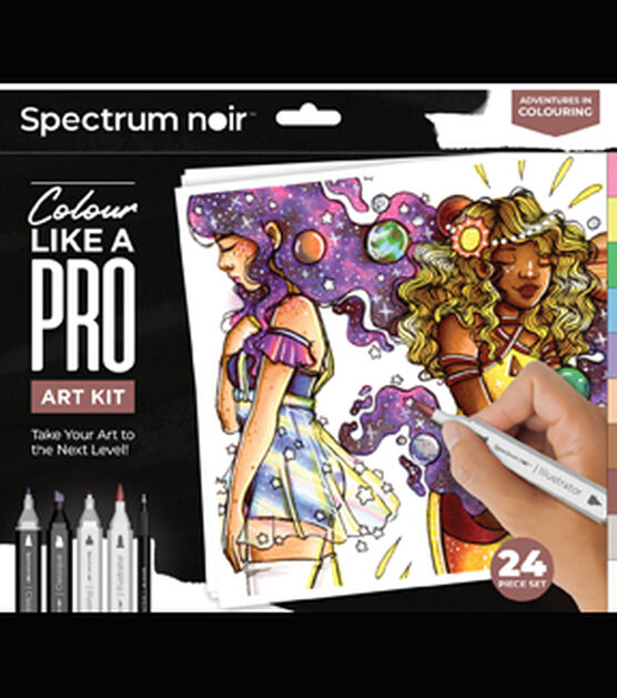 Spectrum Noir Illustrator Twin Tip Markers 12/Pkg-Sketching