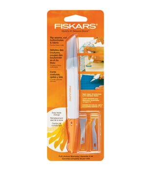 Fiskars 8 Red Gitter Scissors & SewSharp Tool 2pc