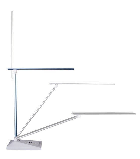 OttLite 22" Blue Entice LED Desk Lamp With Wireless Charging, , hi-res, image 3