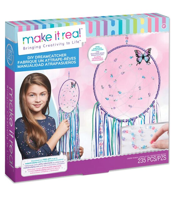 DIY Dreamcatcher kit set (clear quartz) - Shop Mishtar Knitting,  Embroidery, Felted Wool & Sewing - Pinkoi