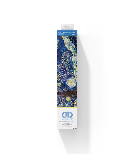 Diamond Dotz 19" x 23" Starry Night Van Gogh Embroidery Facet Art Kit, , hi-res, image 3