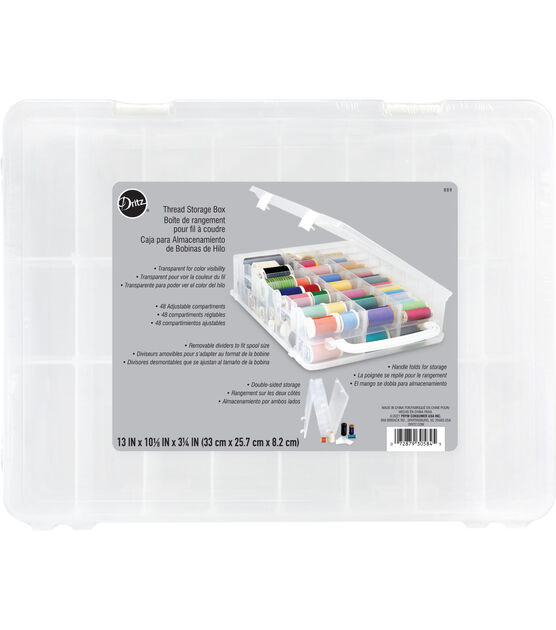 48 Thread Spool Plastic Organizer Storage Case (Empty)  Thread  organization, Thread storage, Sewing room organization