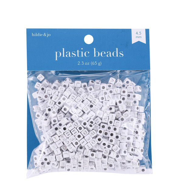 POP! Possibilities 7mm Beads - Alphabet on White by POP!