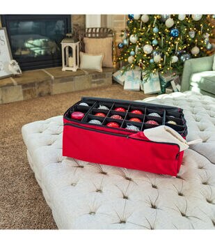 Santa's Bags Two Tray 4in Ornament Storage Box