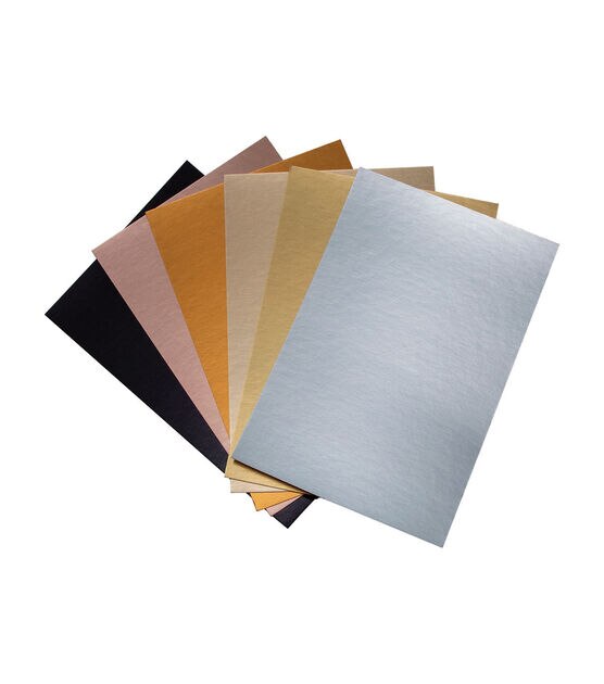 Idea-Ology Kraft-Stock Stack Cardstock Pad 6x9 24/Pkg-Metallic Classics