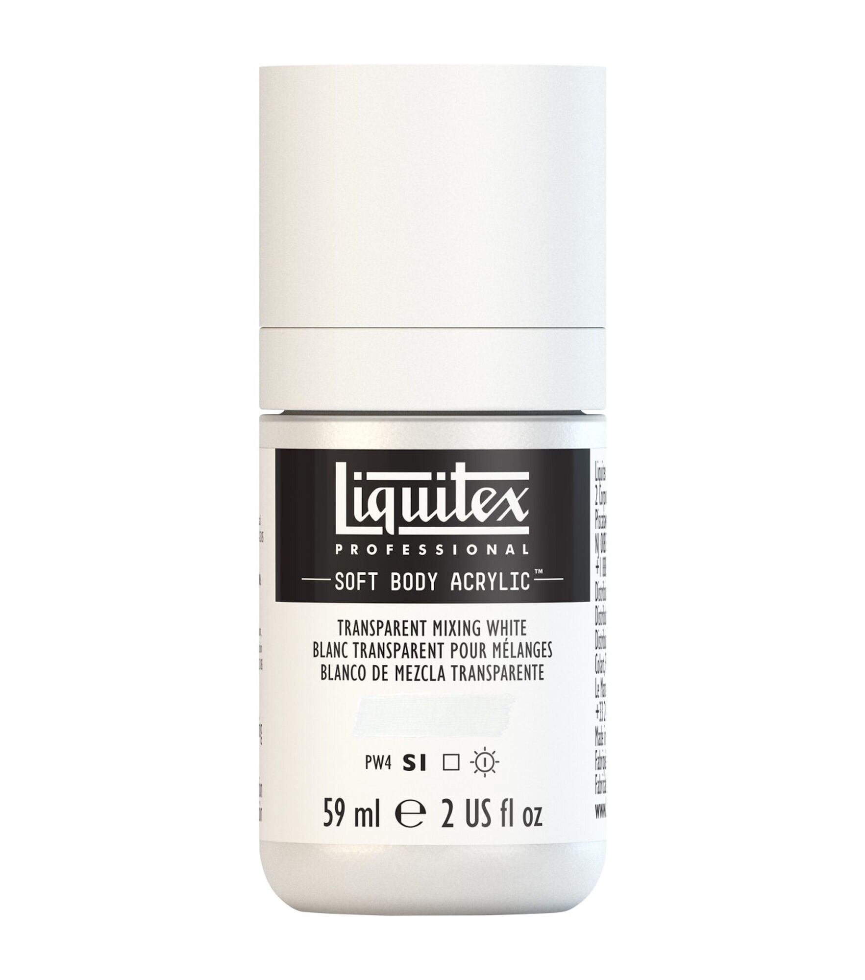 Liquitex Professional Soft Body Acrylic Color 2 oz, Transparent Mixing White, hi-res