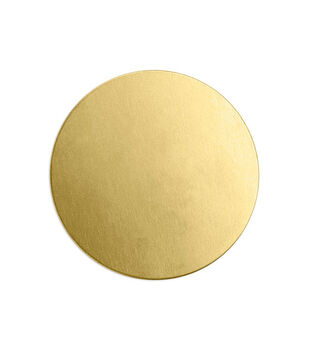ImpressArt 0.5'' Brass Circle Tag with Ring Premium Stamping Blanks