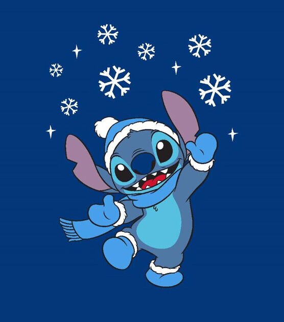 Disney Lilo & Stitch No Sew Fleece Throw 72" Winter