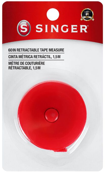 Versatile Sewing Measuring Tape Retractable Imperial Metric 60 Inch/1 5m  Red