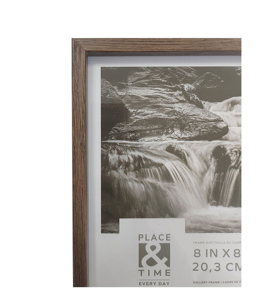 8" x 8" Walnut Wall Frame Set 3pk by Place & Time, , hi-res, image 3