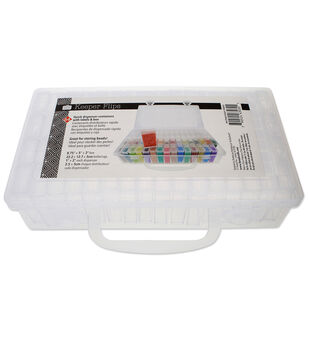 21989 Plastic Bead Storage Box with 32 Stackable Compartments