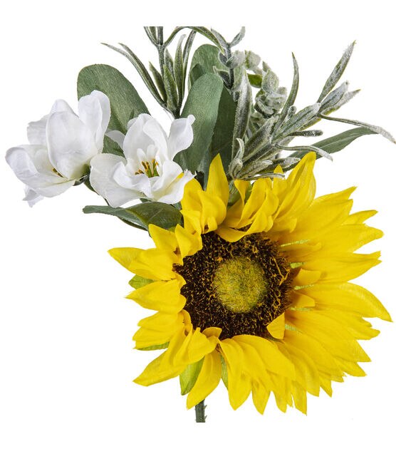 Bloom Room 8 Yellow Sunflower Pick - Floral Picks - Floral Craft Supplies & Materials