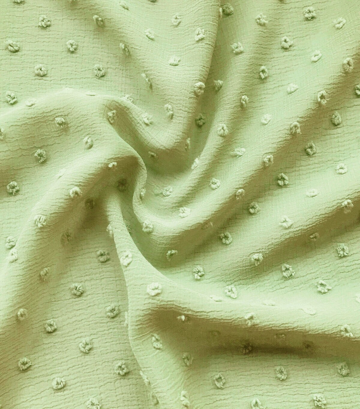 Solid Swiss Dot apparel Fabric