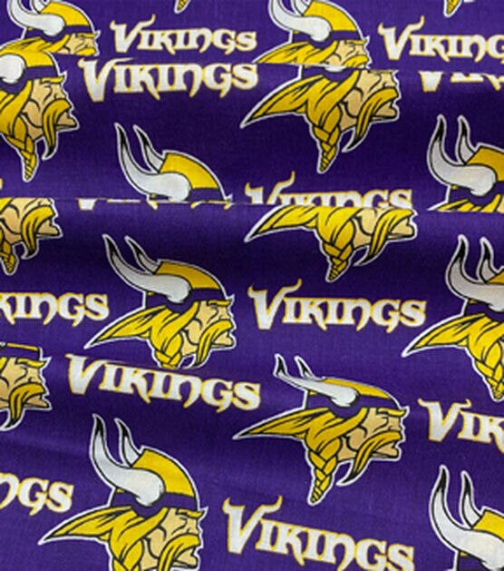 Fabric Traditions Minnesota Vikings Cotton Fabric Mascot Logo, , hi-res, image 3