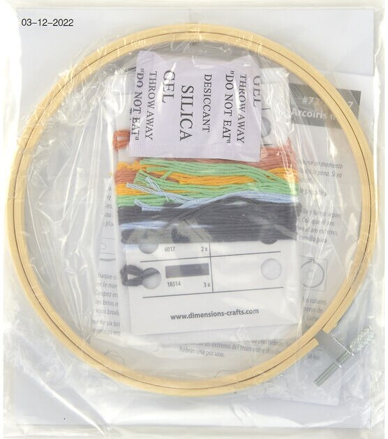 Dimensions Cat Floral Basic Embroidery Kit 6' Hoop