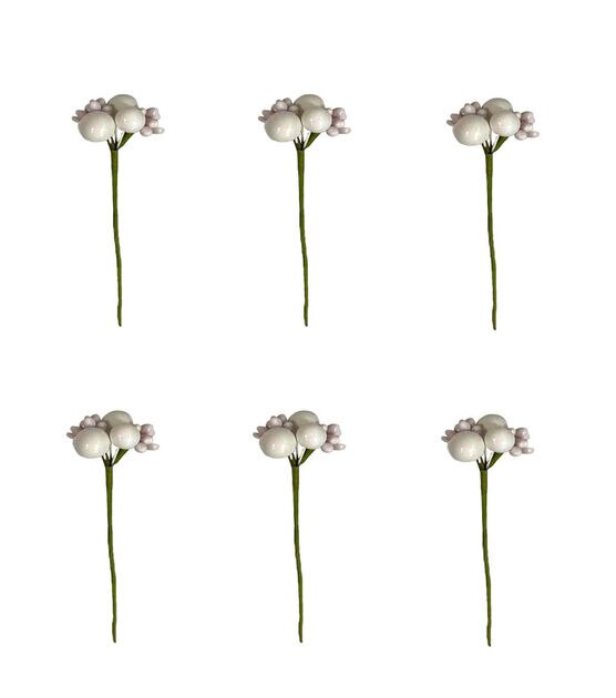 7" Spring White Pips 6pk by Bloom Room, , hi-res, image 2