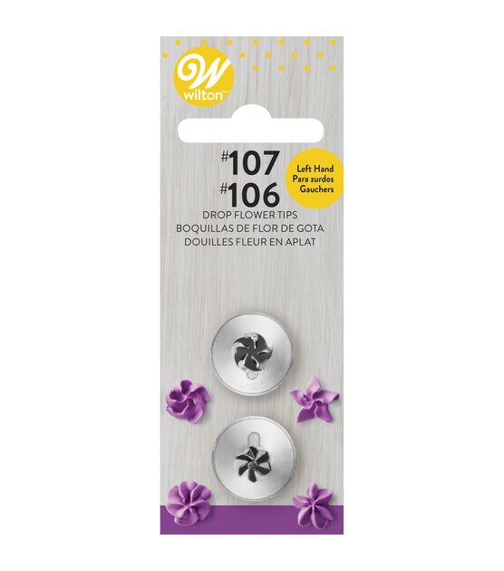 Wilton Drop Flower Tip Set Left Handed 2 Pkg