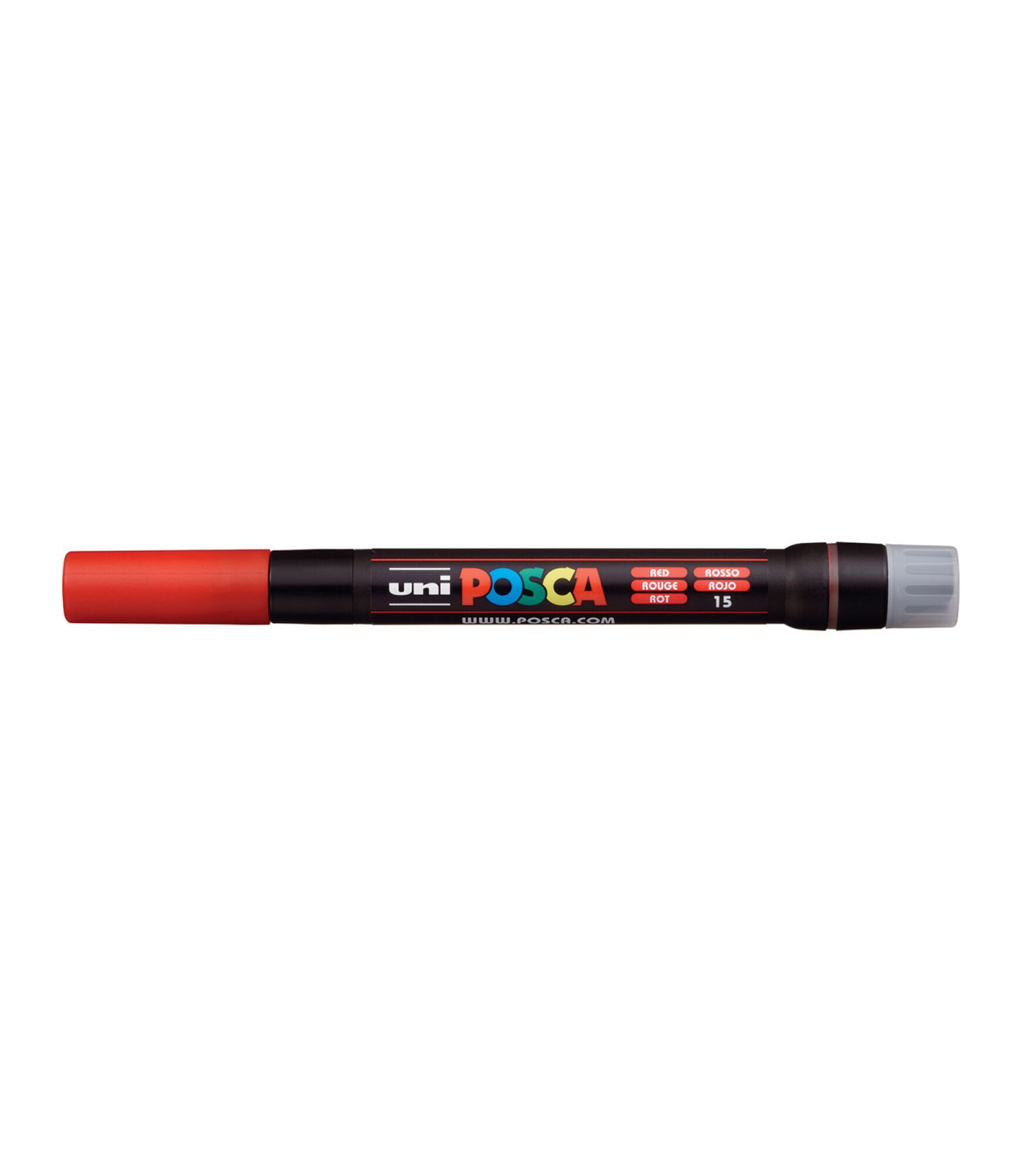 POSCA Brush Tip Paint Marker, Red, hi-res